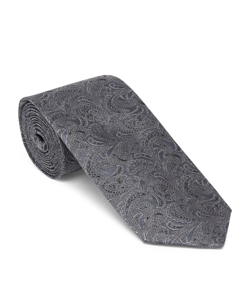 Brunello Cucinelli Brunello Cucinelli Silk Jacquard Paisley Tie