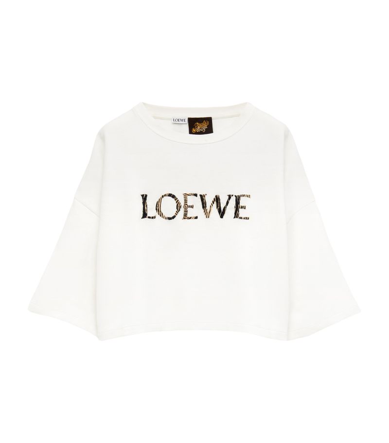 Loewe Loewe X Paula'S Ibiza Embroidered Logo T-Shirt