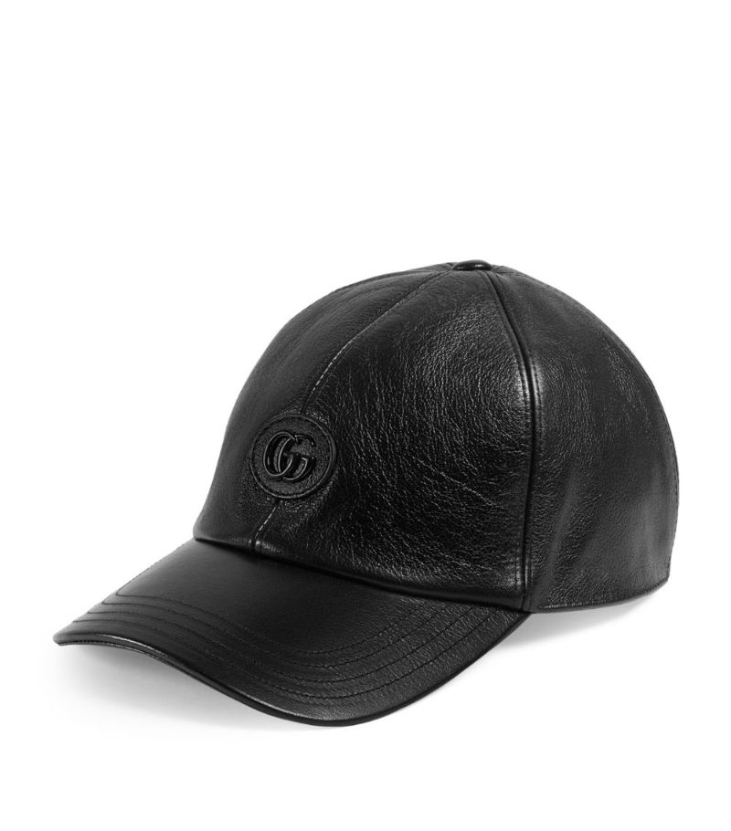 Gucci Gucci Leather Baseball Cap