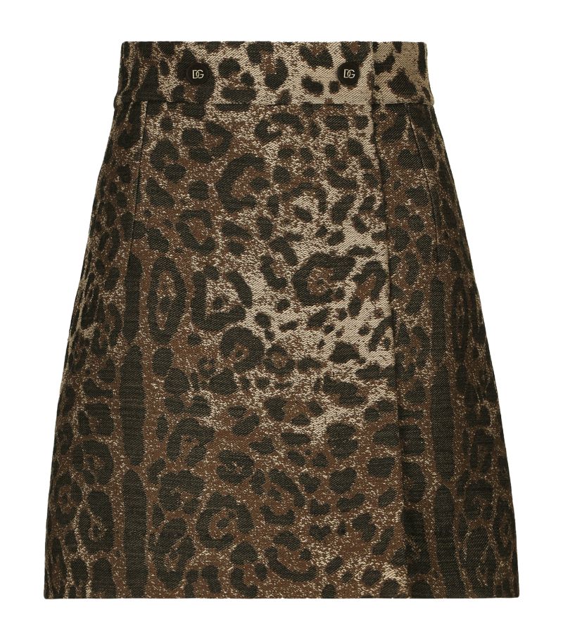 Dolce & Gabbana Dolce & Gabbana Leopard Print Mini Skirt