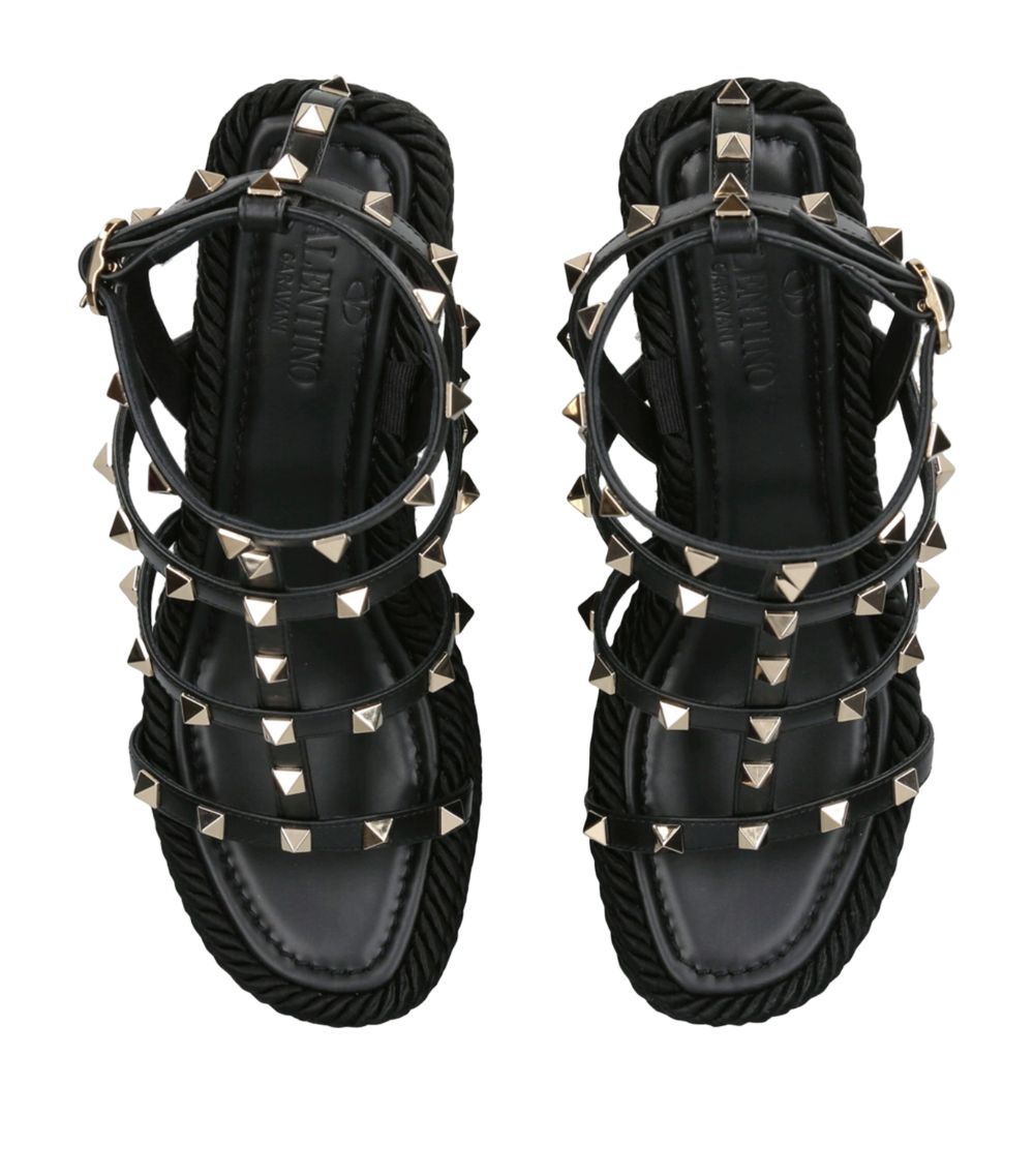 VALENTINO GARAVANI Valentino Garavani Rockstud Wedge Sandals 95