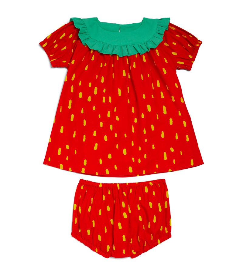 Stella McCartney Kids Stella Mccartney Kids Strawberry Dress And Bloomers Set (6-36 Months)