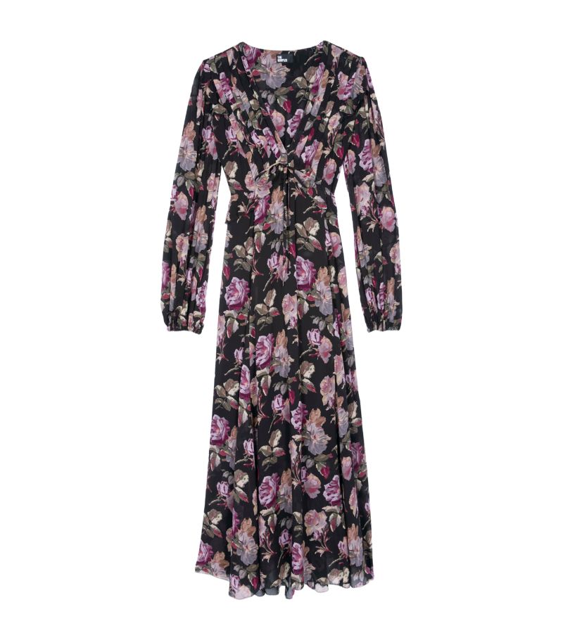 The Kooples The Kooples Rose Print Midi Dress