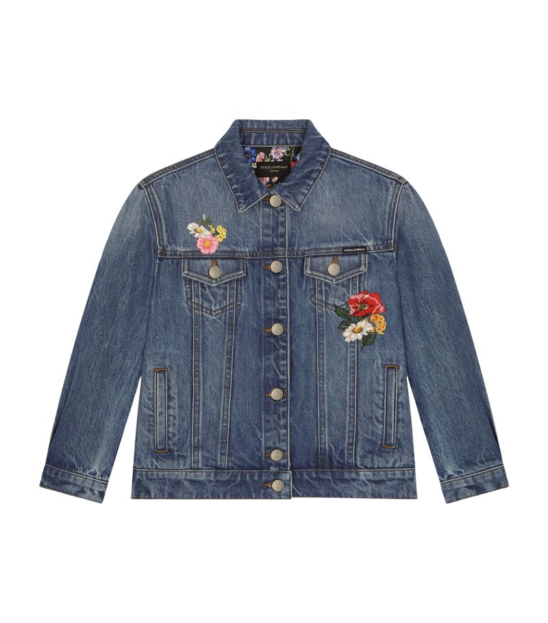 Dolce & Gabbana Dolce & Gabbana Kids Embroidered Denim Jacket (2-6 Years)