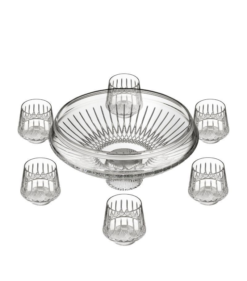 Waterford Waterford Lismore Arcus Punch Bowl And Tumber 7-Piece Set