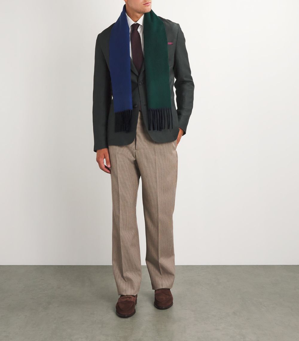 Paul Smith Paul Smith Wool-Cashmere-Blend Colourblock Scarf