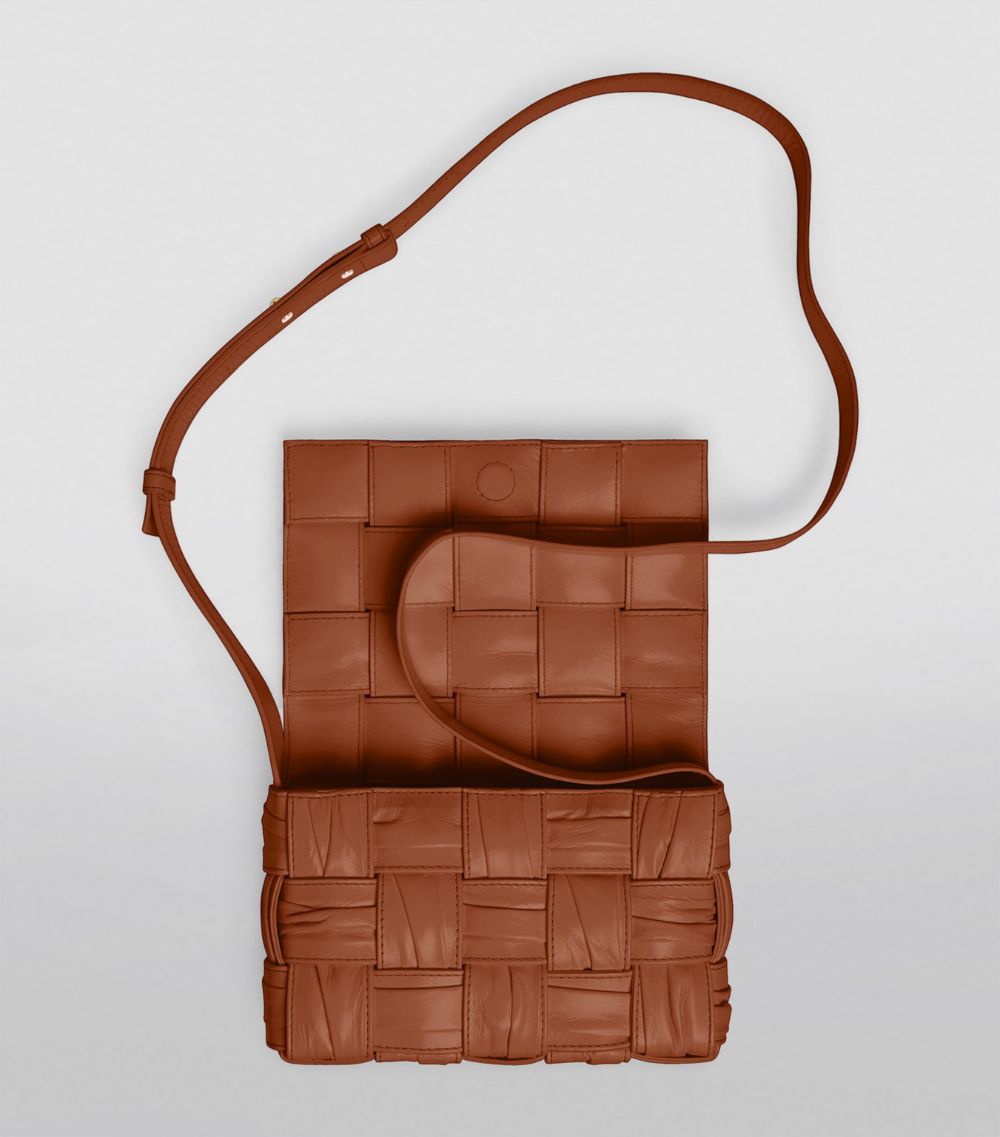 Bottega Veneta Bottega Veneta Leather Plissé Cassette Cross-Body Bag