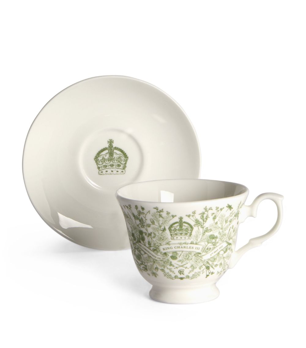 Harrods Harrods King Charles Iii Coronation Teacup And Saucer