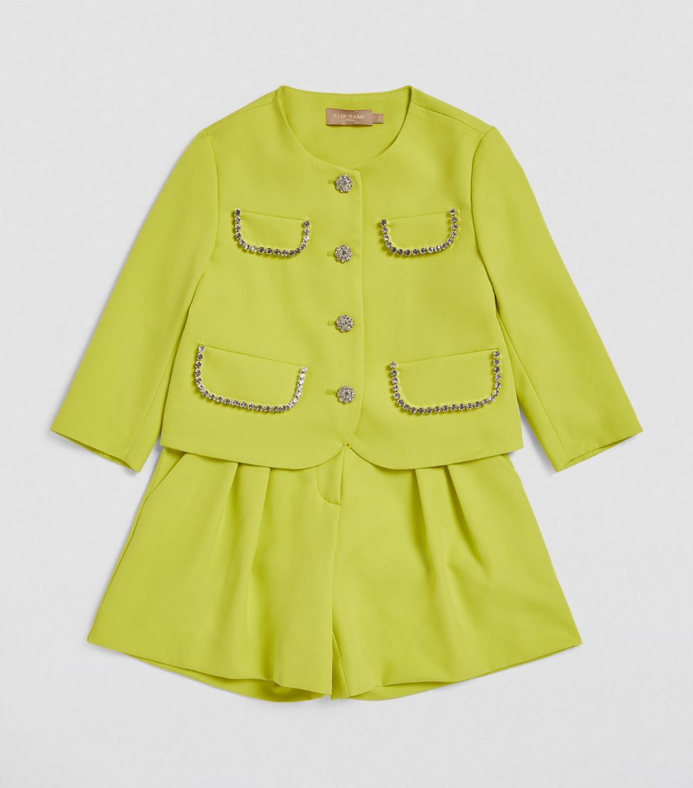 Elie Saab Junior Elie Saab Junior Crepe Embellished Blazer (6-16 Years)