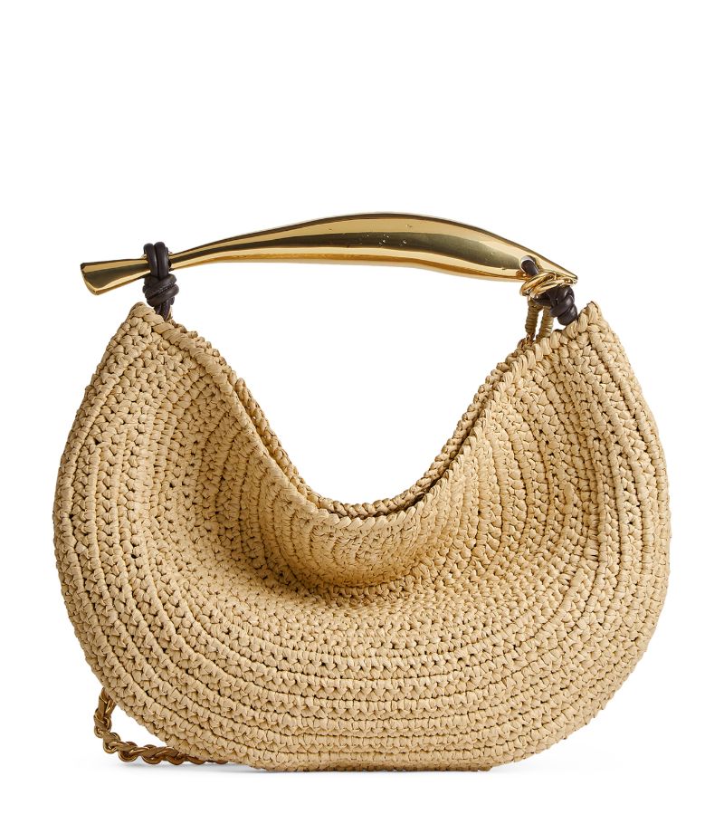 Bottega Veneta Bottega Veneta Small Raffia Sardine Top-Handle Bag