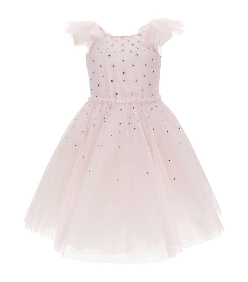 Monnalisa Monnalisa Rhinestone Tulle Dress (2-14 Years)