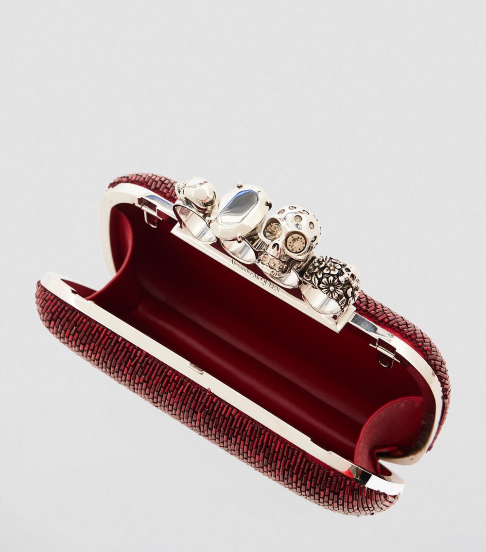 Alexander McQueen Alexander McQueen Embellished Four-Ring Clutch Bag