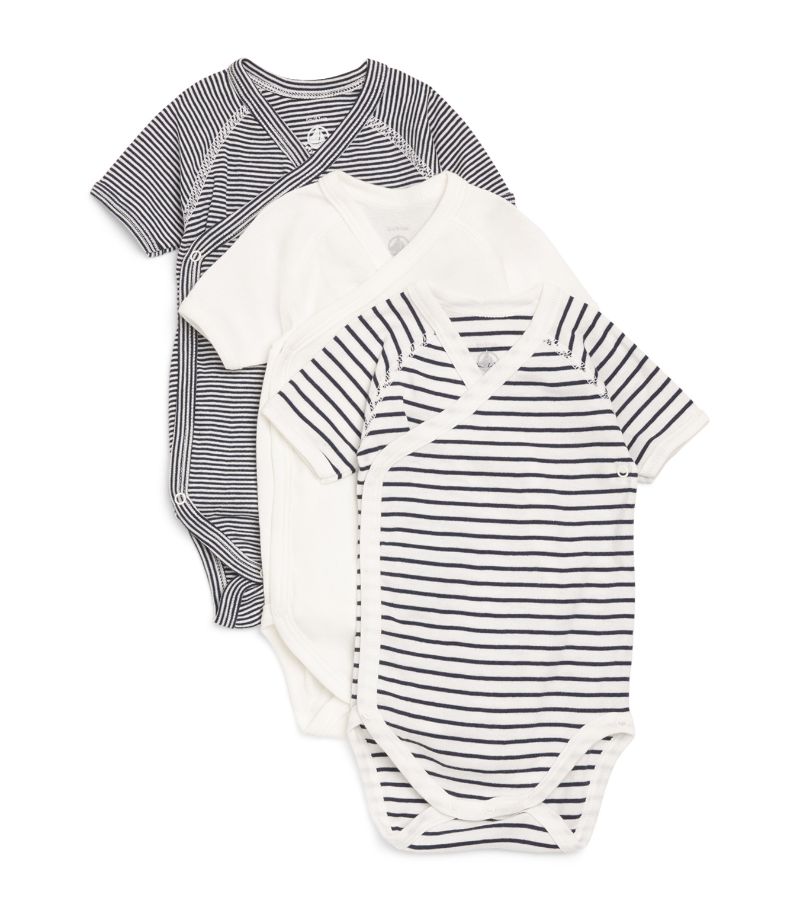  Petit Bateau Set Of 3 Bodysuits (0-12 Months)