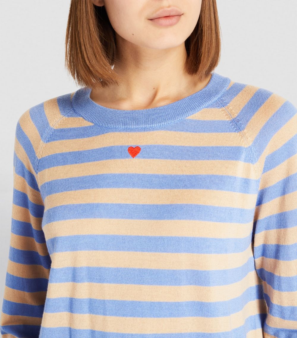 Max & Co. Max & Co. Wool Crew-Neck Striped Sweater