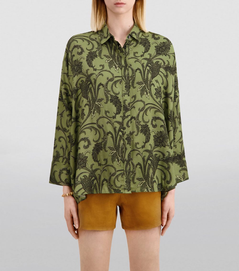 The Kooples The Kooples Oversized Graphic Print Shirt