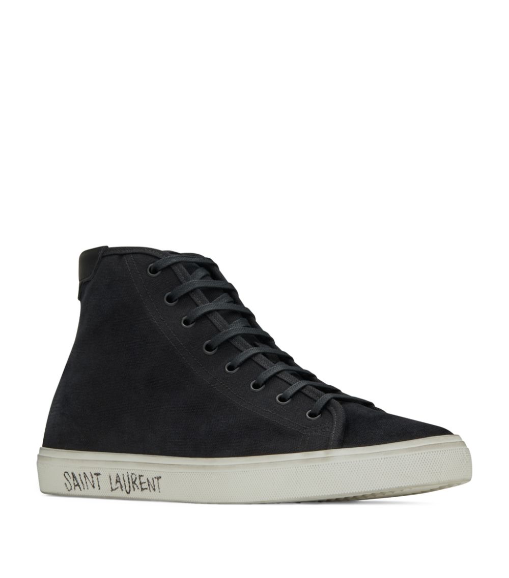 Saint Laurent Saint Laurent Malibu Mid-Top Sneakers