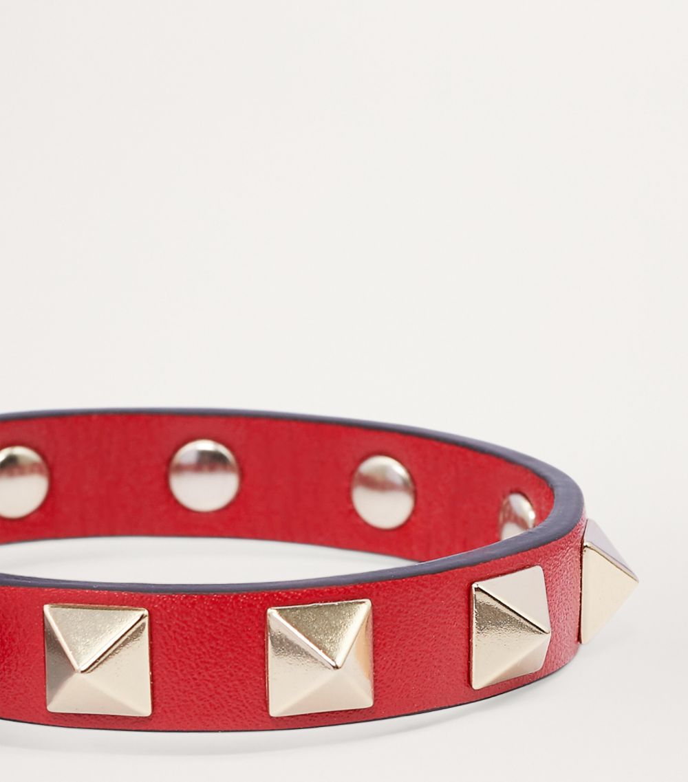 VALENTINO GARAVANI Valentino Garavani Leather Rockstud Bracelet