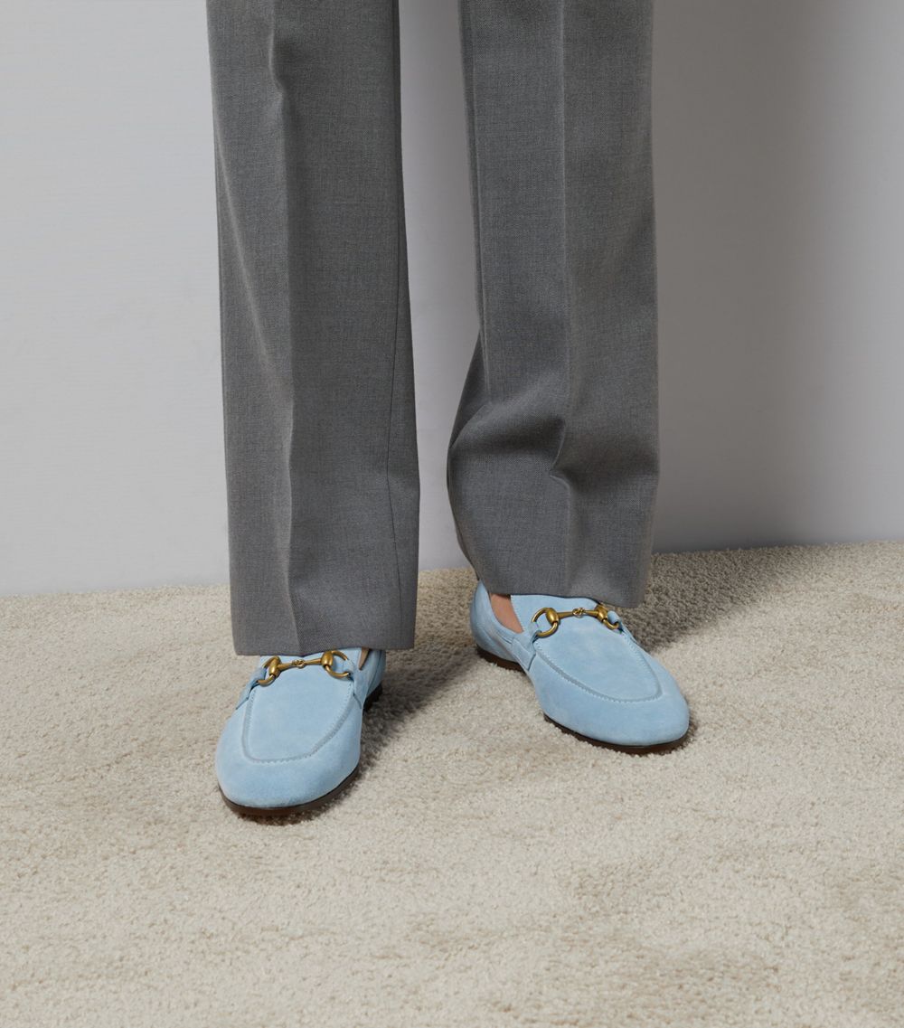 Gucci Gucci Suede Jordaan Loafers