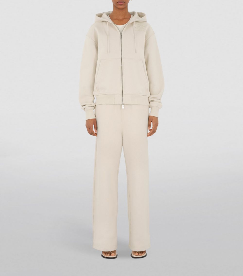 Burberry Burberry Cotton Ekd Zip-Up Hoodie