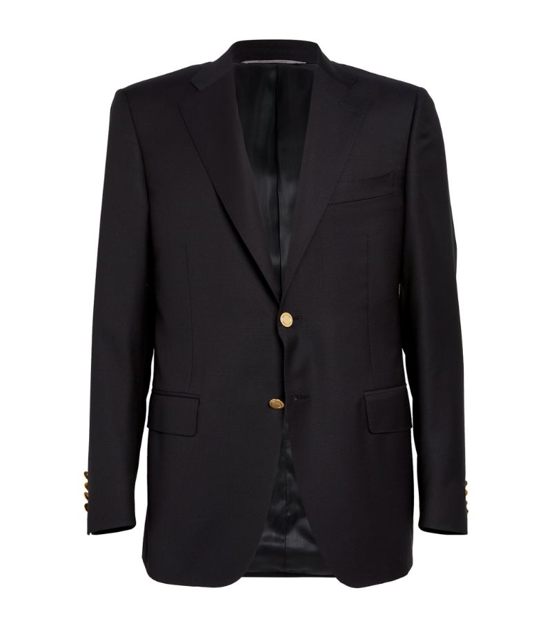 Canali Canali Wool Single-Breasted Suit Jacket