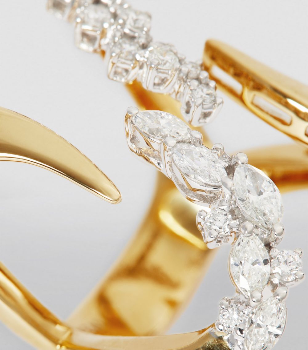 Yeprem Yeprem Yellow Gold And Diamond Golden Strada Stackable Ring