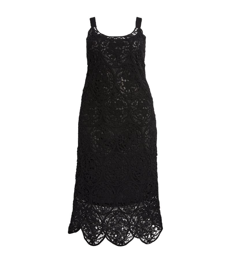 Marina Rinaldi Marina Rinaldi Knitted Lace Midi Dress