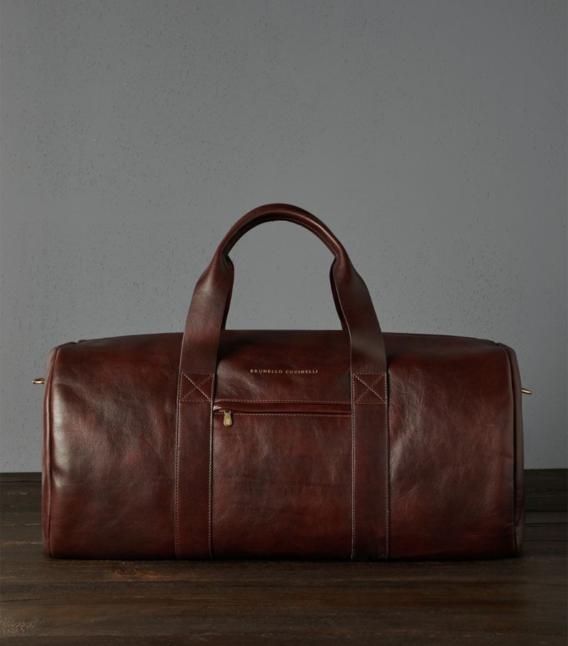 Brunello Cucinelli Brunello Cucinelli Leather Holdall