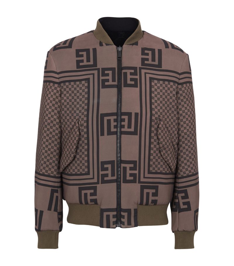 Balmain Balmain Monogram Reversible Bomber Jacket