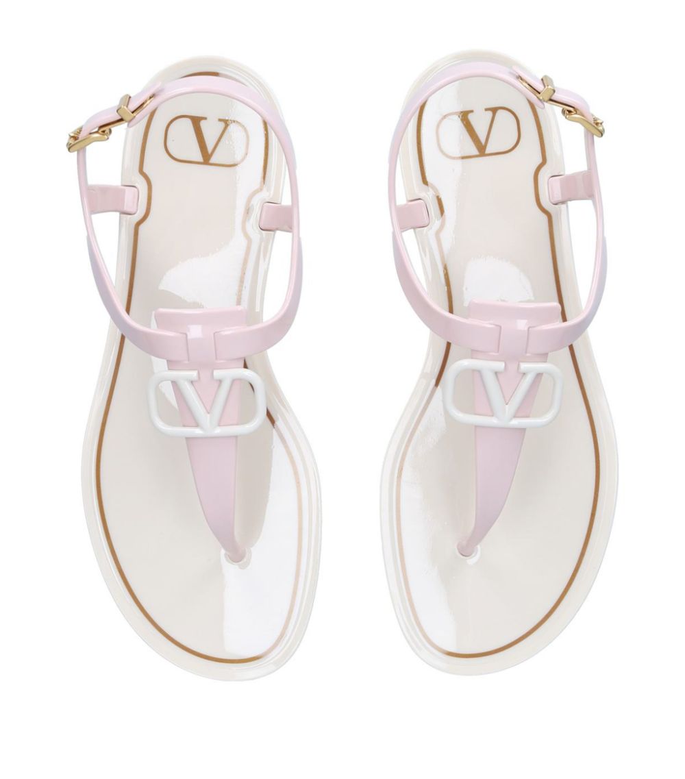 VALENTINO GARAVANI Valentino Garavani Vlogo Signature Flat Sandals