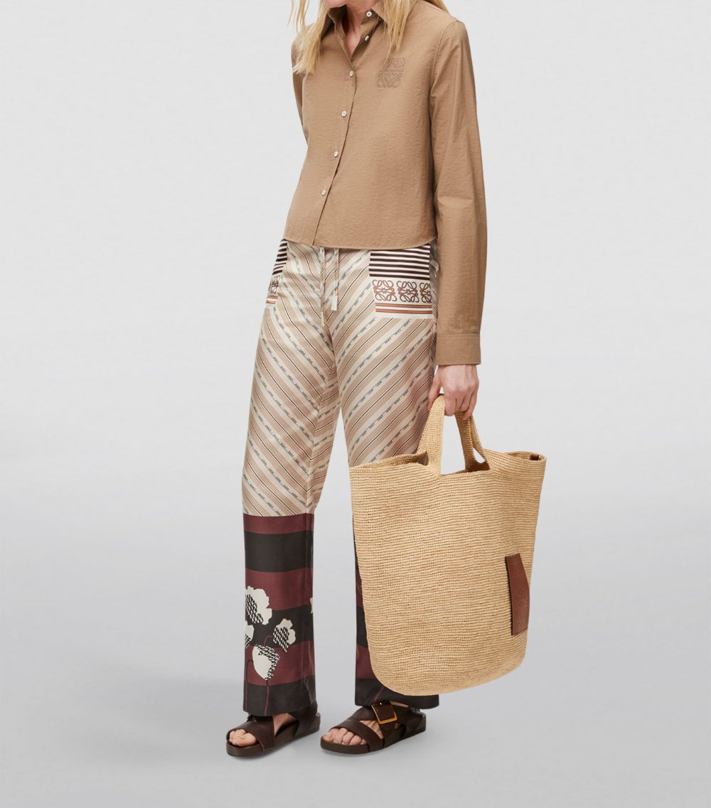 Loewe Loewe X Paula'S Ibiza Silk Patterned Pyjama Trousers