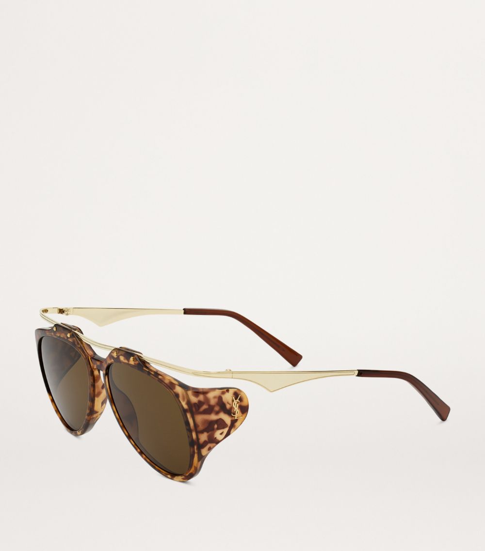 Saint Laurent Saint Laurent Amelia Aviator Sunglasses