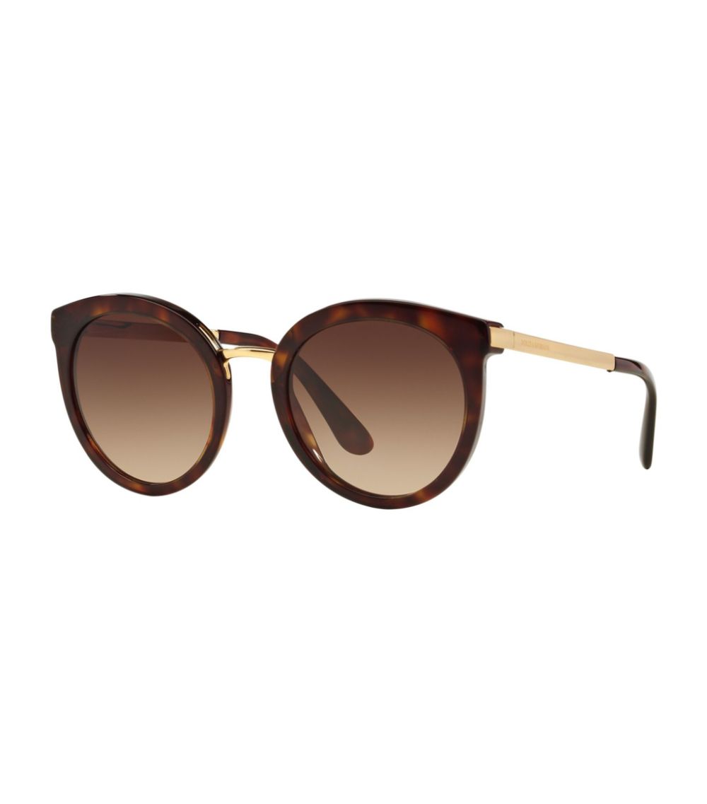 Dolce & Gabbana Dolce & Gabbana Tortoiseshell Round Sunglasses