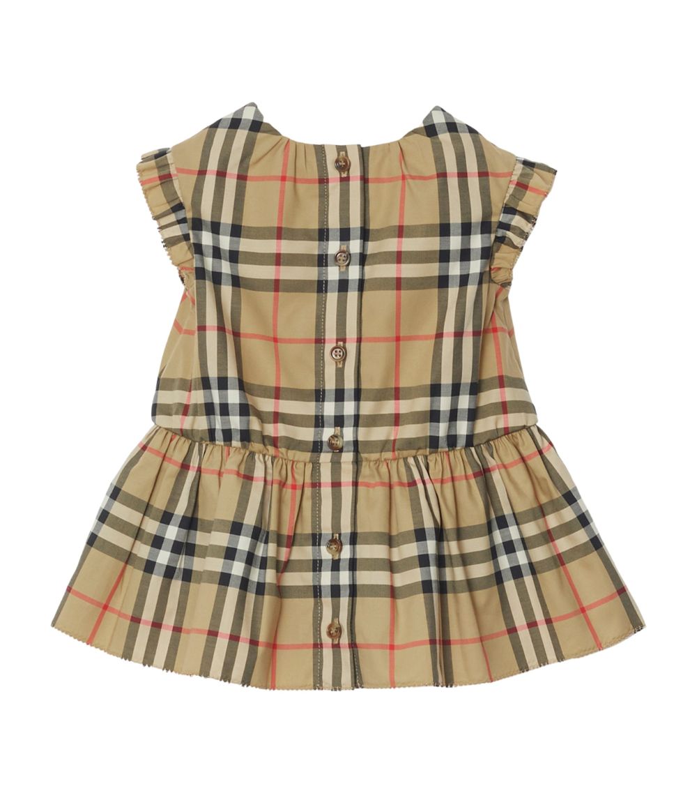 Burberry Burberry Kids Check Dress And Bloomers Set (1-18 Months)