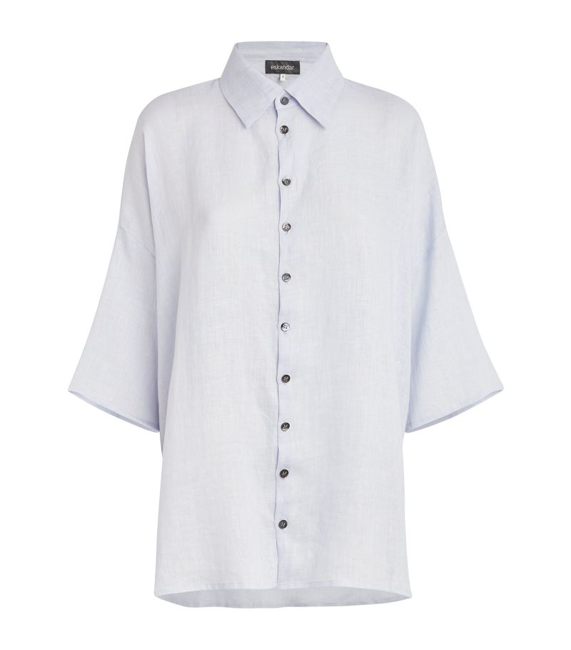 Eskandar Eskandar Linen Dropped-Shoulder Shirt