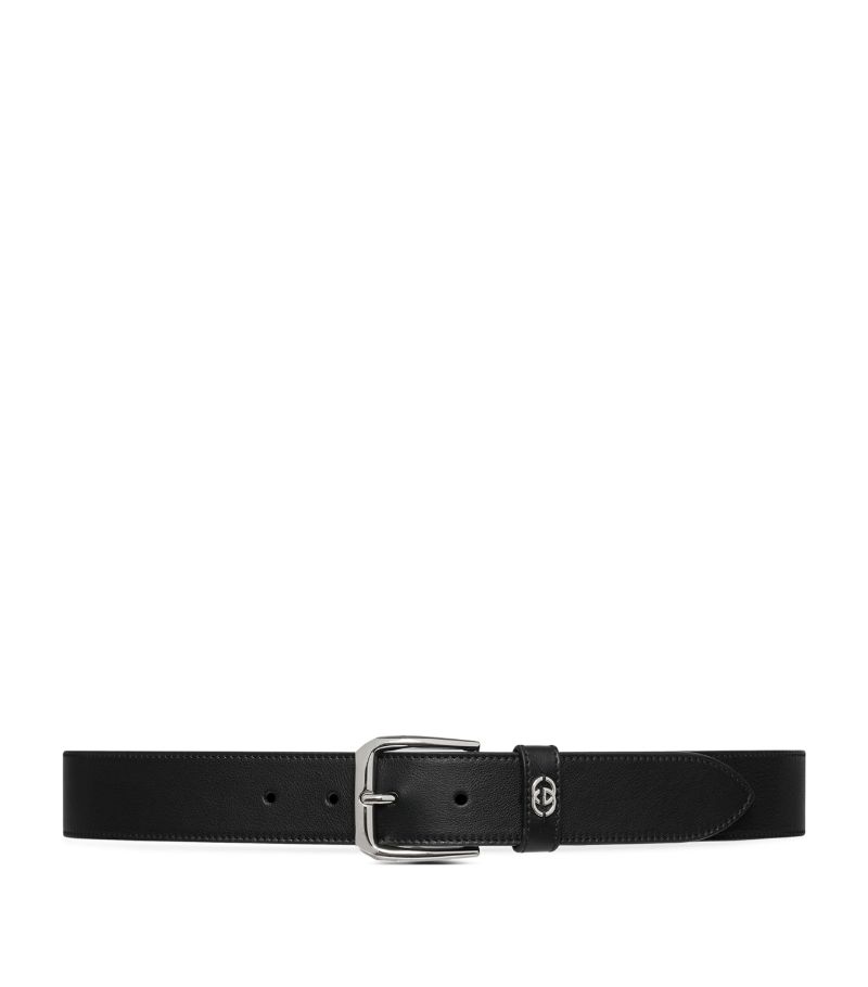 Gucci Gucci Leather Interlocking G Belt