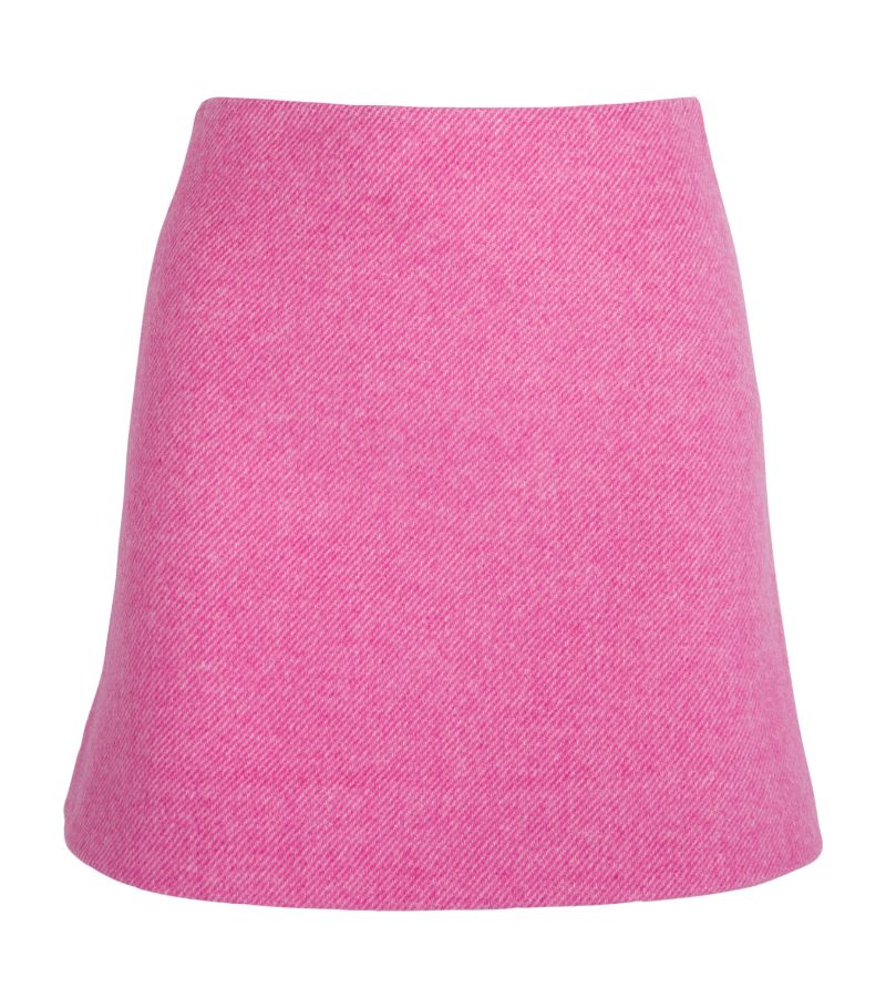 Ganni Ganni Wool-Blend Mini Skirt