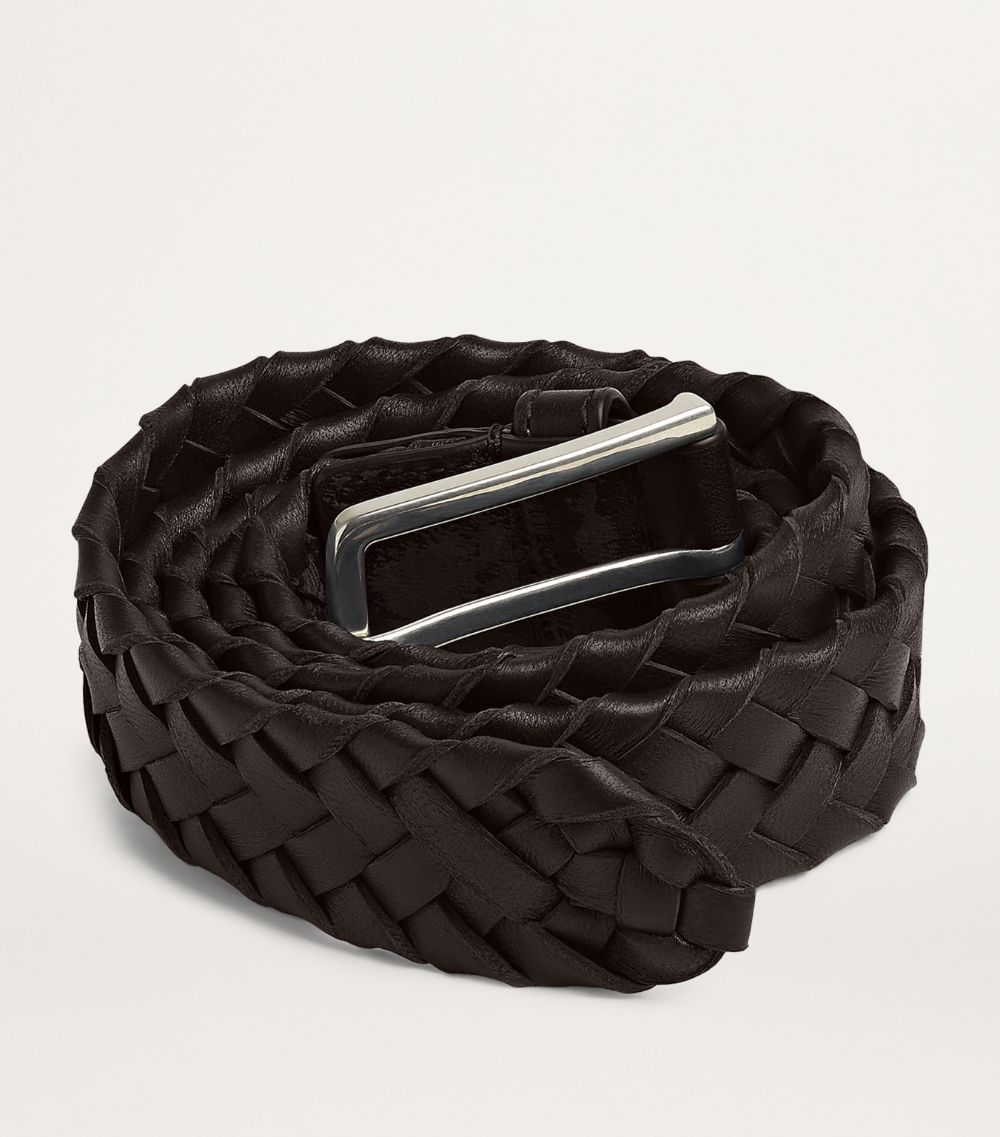 Bottega Veneta Bottega Veneta Leather Intreccio Belt