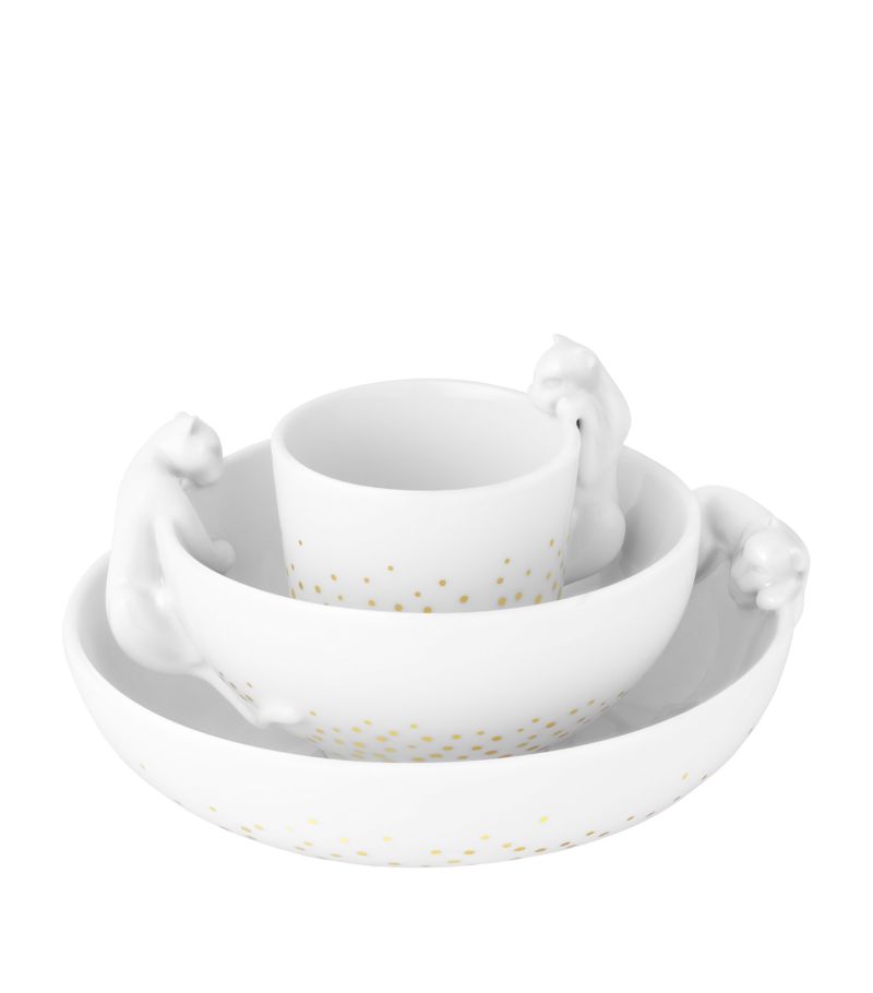 Cartier Cartier Cartier Baby Panthère 3-Piece Crockery Set