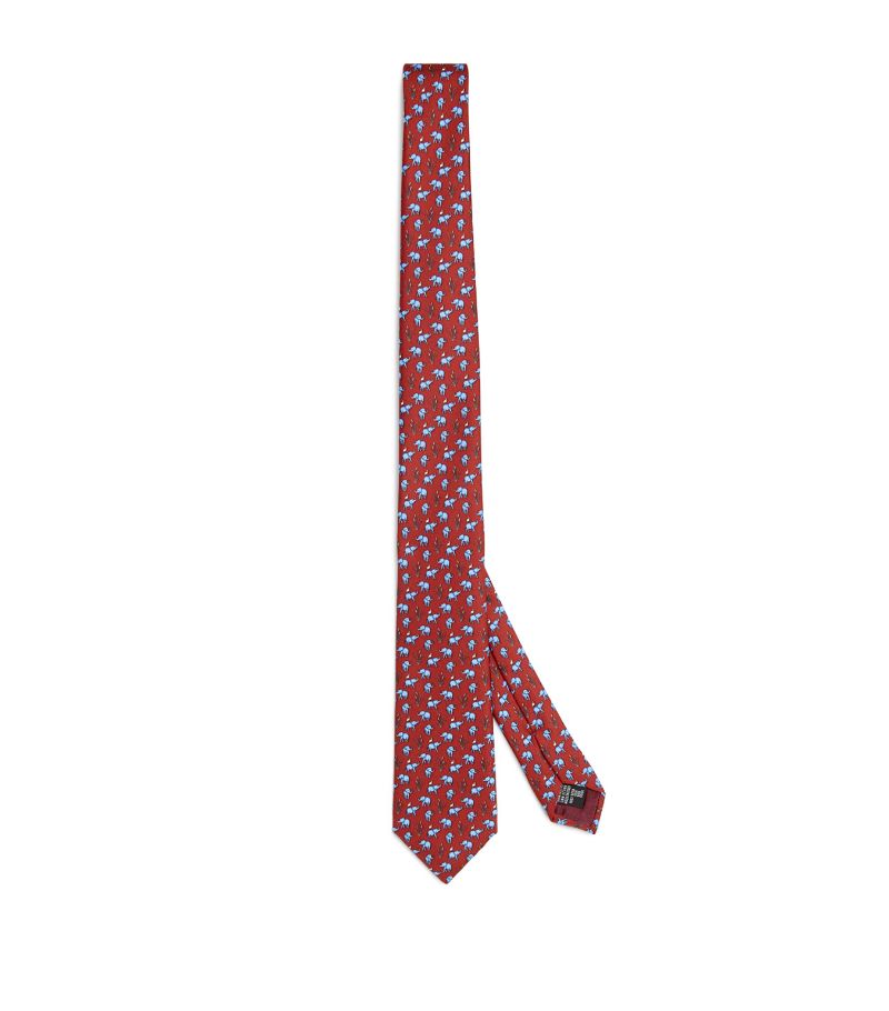 Giorgio Armani Giorgio Armani Silk Elephant Print Tie