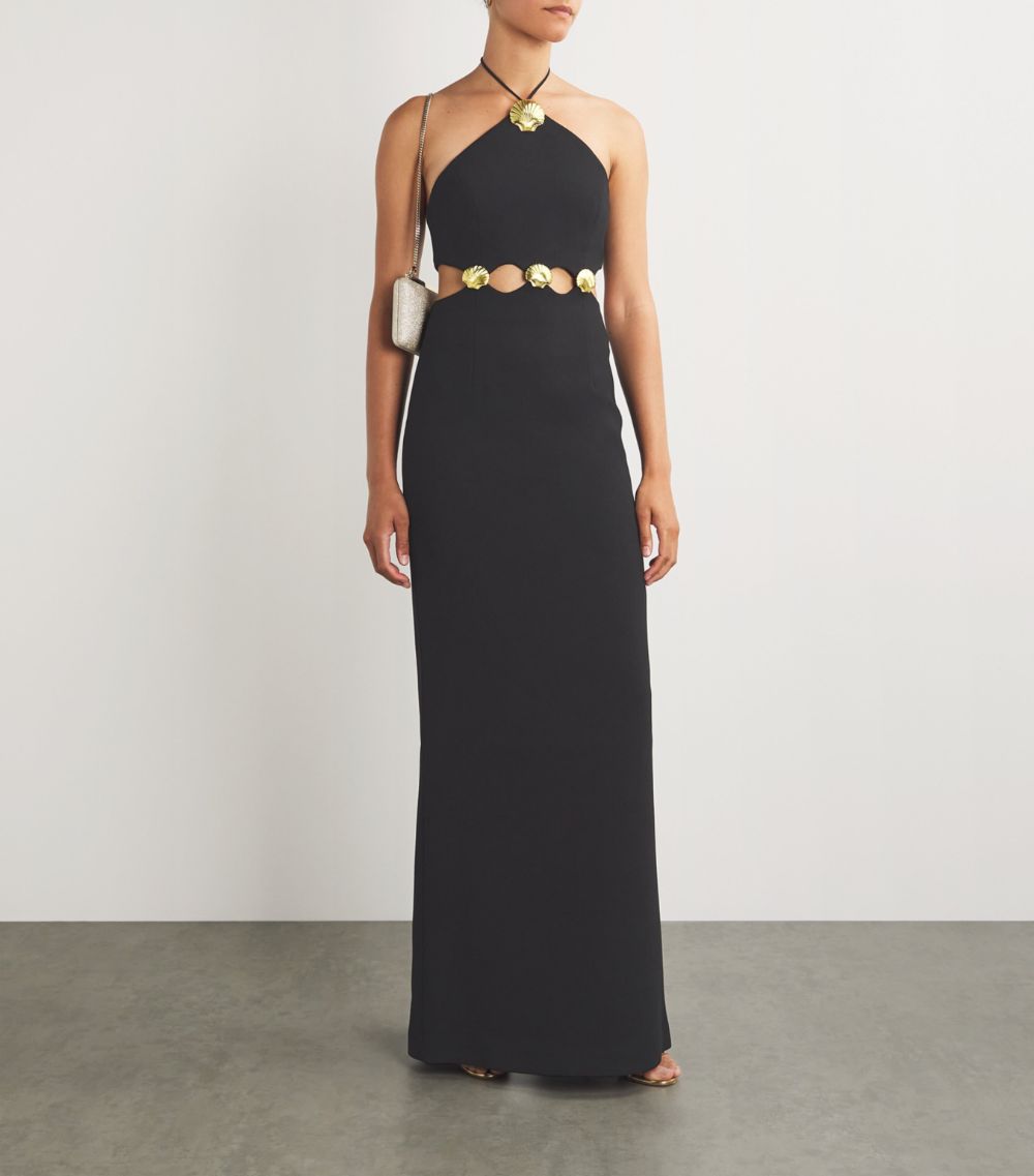  Rebecca Vallance Seashell Halterneck Chelsea Gown