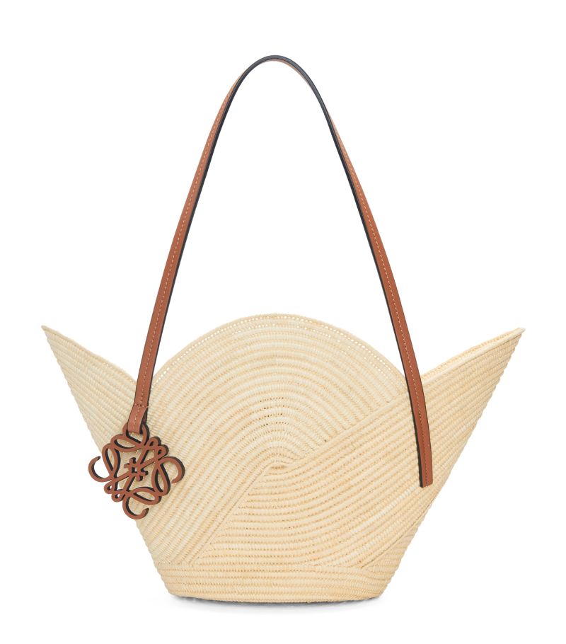 Loewe Loewe X Paula'S Ibiza Woven Petal Basket Bag