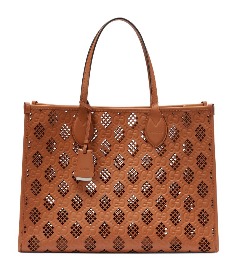 Gucci Gucci Medium Leather Ophidia Tote Bag
