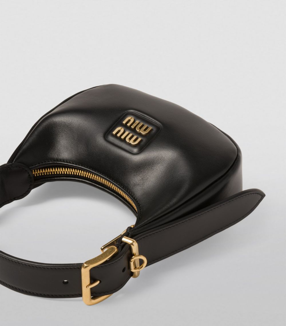 Miu Miu Miu Miu Mini Leather Half-Moon Top-Handle Bag
