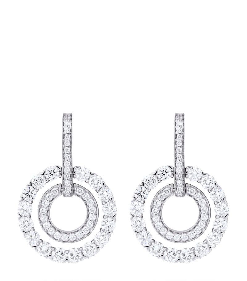 Boodles Boodles White Gold And Diamond Roulette Double-Hoop Earrings