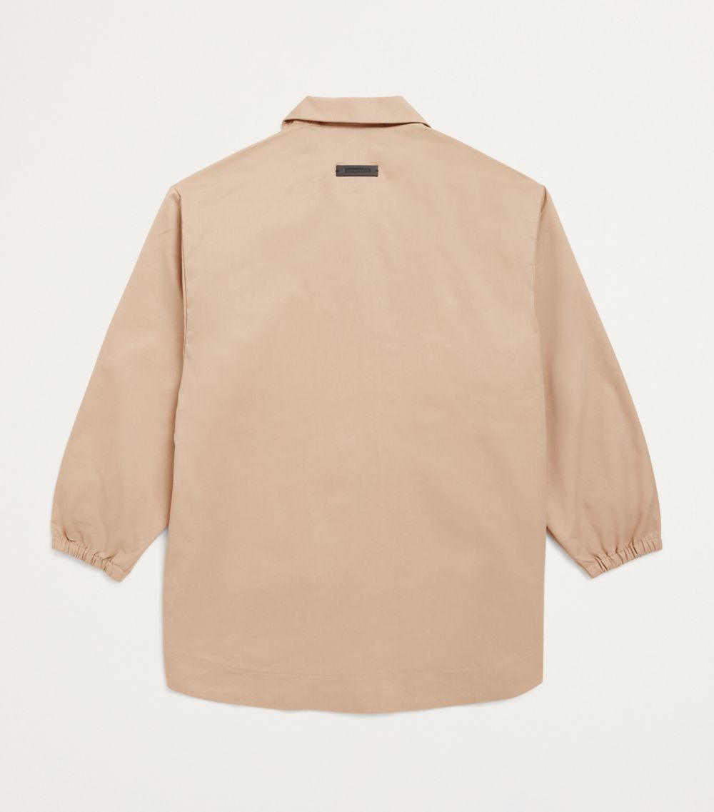 Fear Of God Essentials Kids Fear Of God Essentials Kids Cotton Twill Overshirt (2-16 Years)