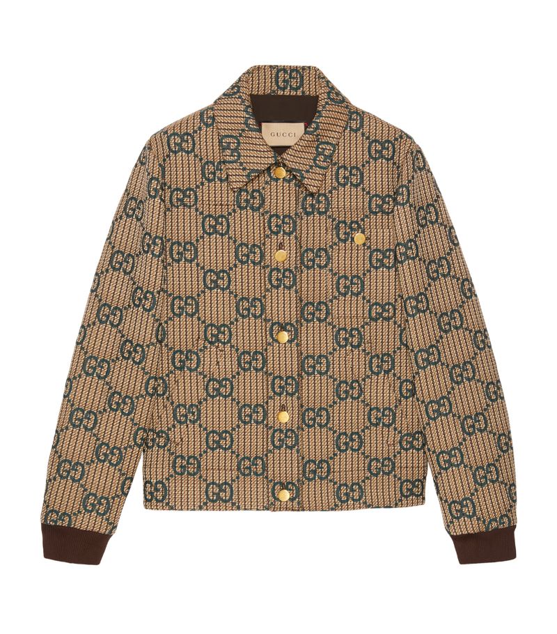 Gucci Gucci Wool Gg Bomber Jacket