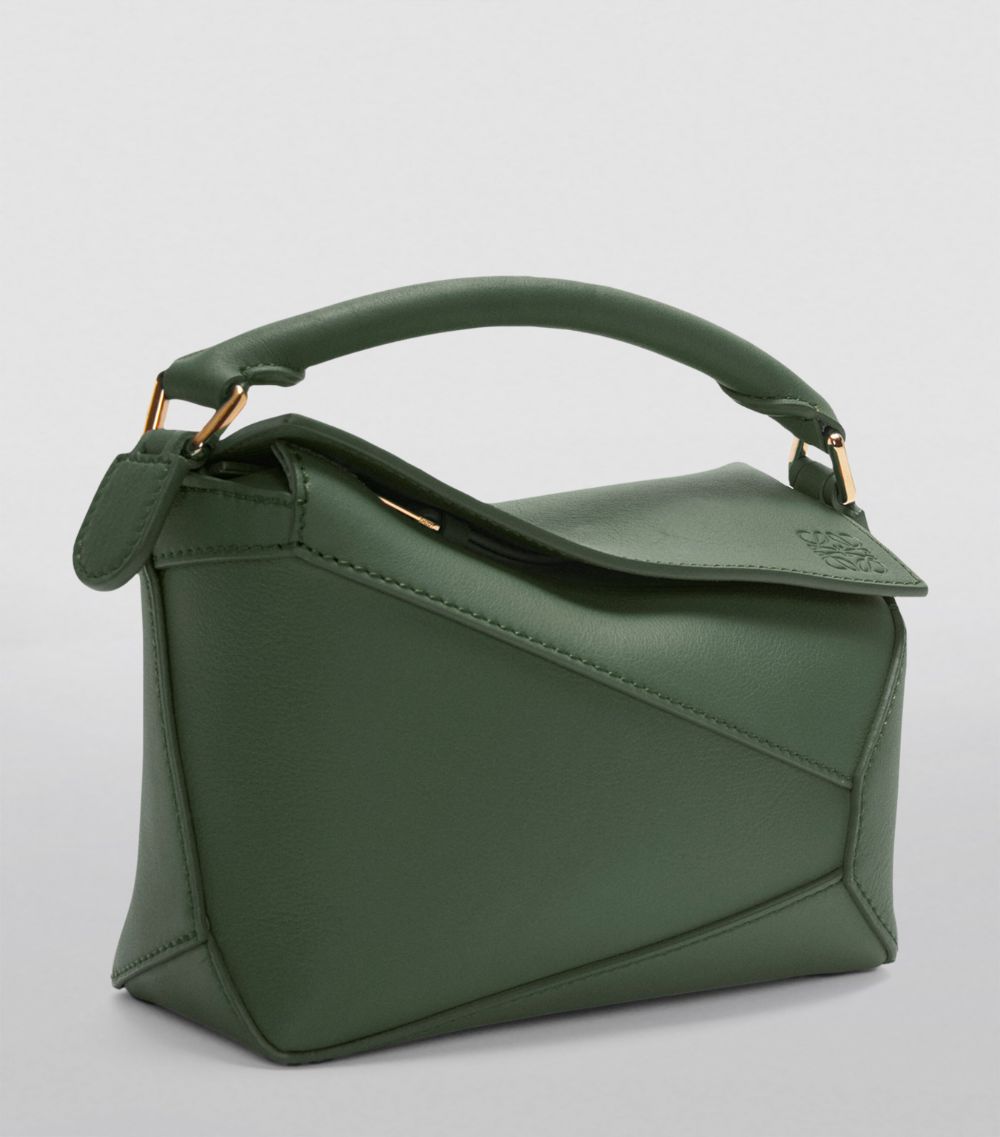 Loewe Loewe Mini Leather Puzzle Edge Top-Handle Bag