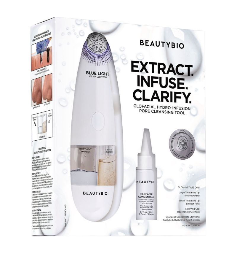 Beautybio Beautybio Glofacial Hydro-Infusion Deep Pore Cleansing + Blue Led Clarifying Tool