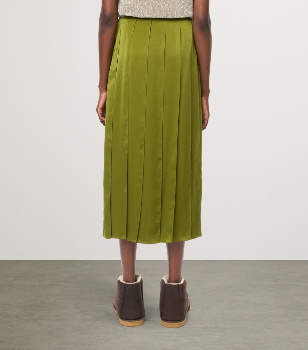 Jw Anderson Jw Anderson Satin Panelled Midi Skirt