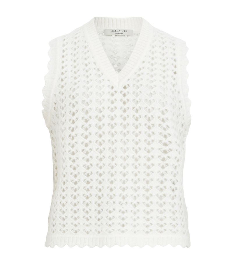 Allsaints Allsaints Openwork Vivian Sweater Vest